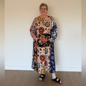 Lemon Twist Cotton Print Dress